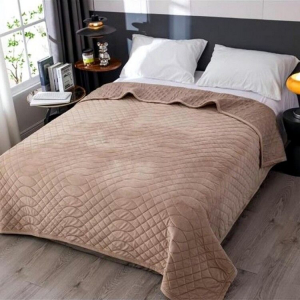 Велюровое стеганое покрывало Премиум 