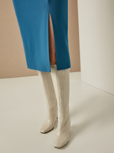 Платье без рукавов из трикотажа