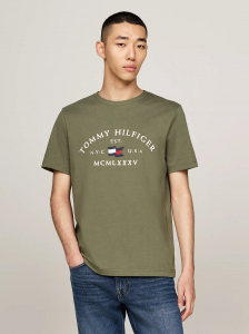 Embroidered Tommy Arch Logo T-Shirt