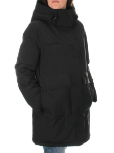 22352 BLACK Куртка зимняя женская (200 гр. холлофайбера)