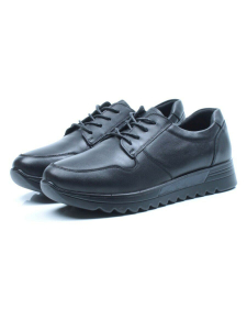 03-5307 BLACK Полуботинки женские (натуральная кожа)