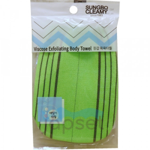 Viscose Glove Bath Towel Мочалка-варежка для тела из вискозы с подкладом на резинке, жесткая, массажная), размер 12х17 см