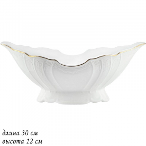 226-028 Фруктовница 30см MARIA GOLD в под.упак (х4)Фарфор