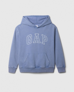 Kids Relaxed Gap Logo Washed Fleece Hoodie