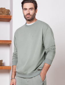 Джемпер из тонкого премиального футера с эластаном