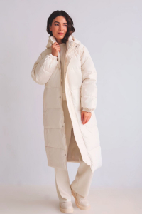 14730 Пуховик кремовый (остаток: 48, 50)