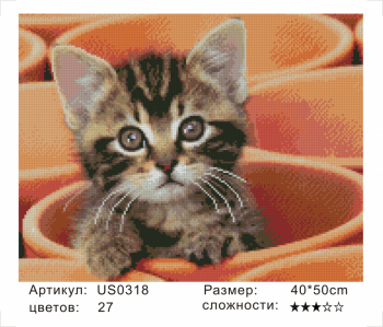 US0318 Без подрамника мозаика 40*50