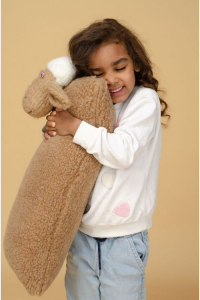 Подушка-игрушка Овечка 30*60 (цвет ШОКОЛАД)