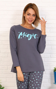 Кофта, футер с начёсом, принт 