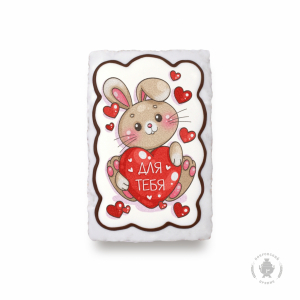 Зайка с сердечком 