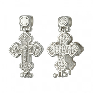 Крест-складень из серебра литье