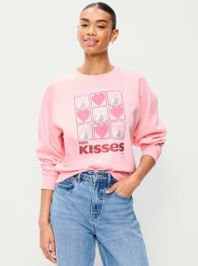 Oversized Raglan Graphic Sweatshirt