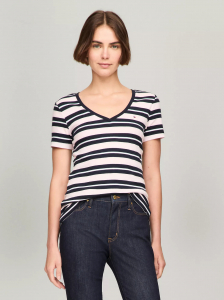Stripe V-Neck Favorite T-Shirt