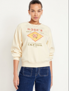 SoComfy Crew-Neck Graphic Sweatshirt