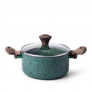 Кастрюля индукционная 20 см / 2,7 л алюминиевая Malachite