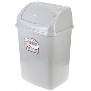 Ведро для мусора с плавающей крышкой пластмассовое Фантазия 10л