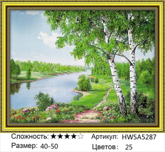 HWSA 5287 Без подрамника мозаика 40*50