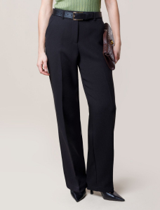 Прямые брюки из супер-плотной эластичной поливискозы