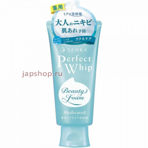 Shiseido Senka Perfect Whip Acne Care Пенка для умывания проблемной кожи, туба, 120 гр (4550516474902)