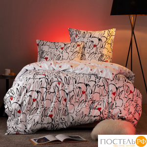 DOME ЗАЙКИ-ЛАЙКИ КПБ 145х205-1/180х220-1/70х70-2, 4 пр., модал/поливискоза