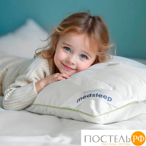 MedSleep DAO Подушка детская со съемным стеганым чехлом 40х60,1пр,микробамбук/бамбук/микровол.