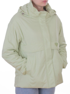 7060 LT. GREEN Куртка демисезонная женская (100 гр. холлофайбер)