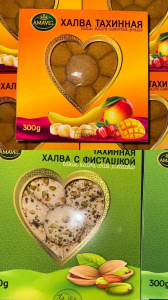 ХАЛВА АМВЕЛ манго или фисташка 300 гр