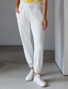 Брюки из тонкого премиального футера с эластаном