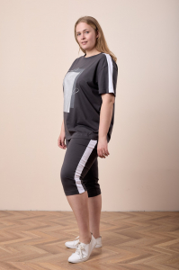 Костюм футболка и капри  М324090Пс
