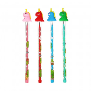 Карандаш - прикол секционный Calligrata «Динозавр», МИКС