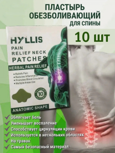 Пластырь обезболивающий для спины
