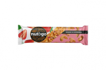 «Nut&Go», батончик «Кешью и клубника», 36 г (упаковка 18 шт)