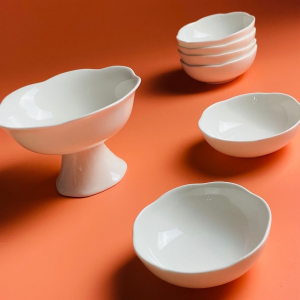 305-095 Набор для варенья 7пр. креманка и 6 розеток  VERONA  в под.уп.(х12)Фарфор