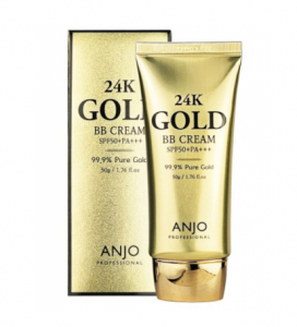 BB крем для лица с биозолотом 24k ANJО, 50г