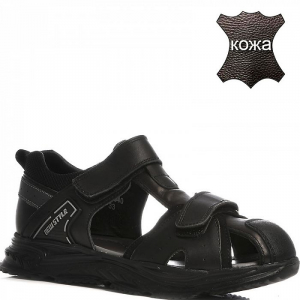 T-10640-A черн Сандалии для мальчиков (33-38)/8