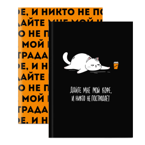 Записная книжка, формат А6+, 120х165 мм, 96 листов, интегральный переплёт, матовая ламинация, недатированный