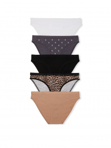 5-Pack Stretch Cotton Bikini Panties