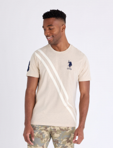 DIAGONAL SASH TONAL JERSEY T-SHIRT