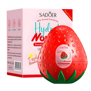 Клубничный крем для рук с витамином Е и ниацинамидом SADOER