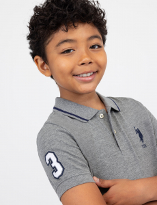 BOYS SOLID PIQUE POLO SHIRT