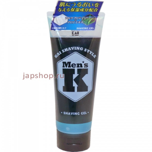 KAI Men’s K Shaving Style Гель для бритья с протеинами шёлка и Алоэ, 205 гр (4901331001369)