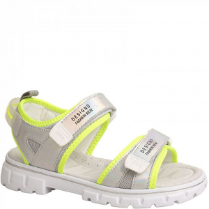 T-10553-E серебро Сандалии для девочек (33-38)/8