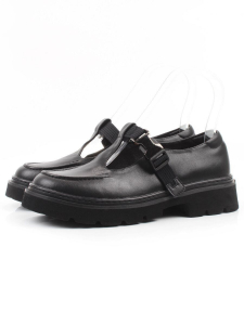 06-DLG06-1 BLACK Туфли женские (натуральная кожа)