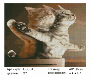 US0345 Без подрамника мозаика 40*50