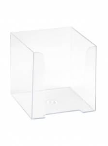 Подставка для бумажного блока 90?90?90 мм «Доступный офис» Calligrata, прозрачная