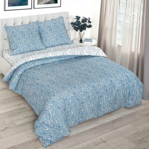 Постельное белье Терри с простынью на резинке (поплин DE LUXE)