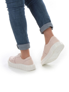 05-PDA96-2 LT. PINK Кроссовки женские (натуральная кожа)