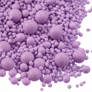 Посыпка микс из рисового драже в глазури матовая «Сиреневая», 1 кг