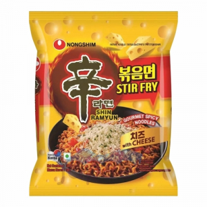Nongshim Лапша жареная Шин Рамен Стир-Фрай с Сыром Stir Fry With Chees, пакет, 136 гр