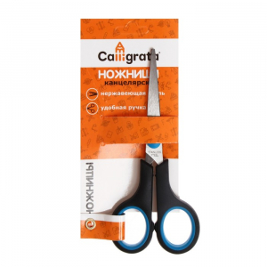 Ножницы 14.0 см (+-0.5 см) «Стандарт», пластиковые ручки, европодвес